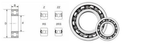 Diepgroefkogellager voor speciale motorfietsonderdelen Autoonderdelen P5 Contacthoek 0